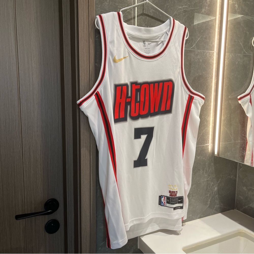 NBA Houston Rockets #7 Kevin Durant White Swingman Jersey